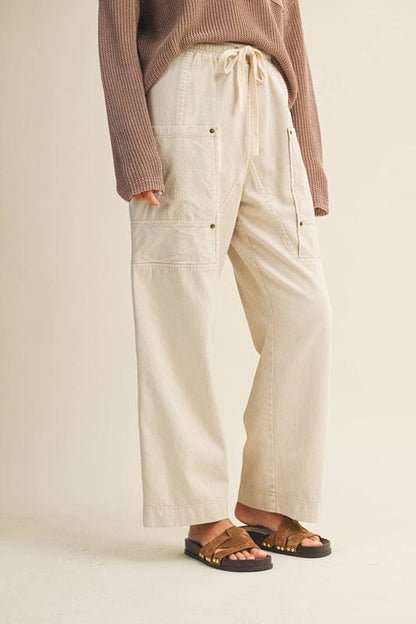 Wide Leg Cotton Pants