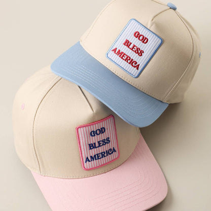 God Bless America Trucker Hat