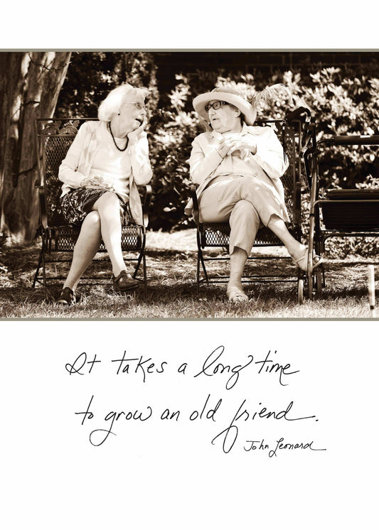 It takes a long time to grow an old friend. - John Leonard