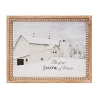 First Snow Framed Print 18"L x 14"H Wood/MDF