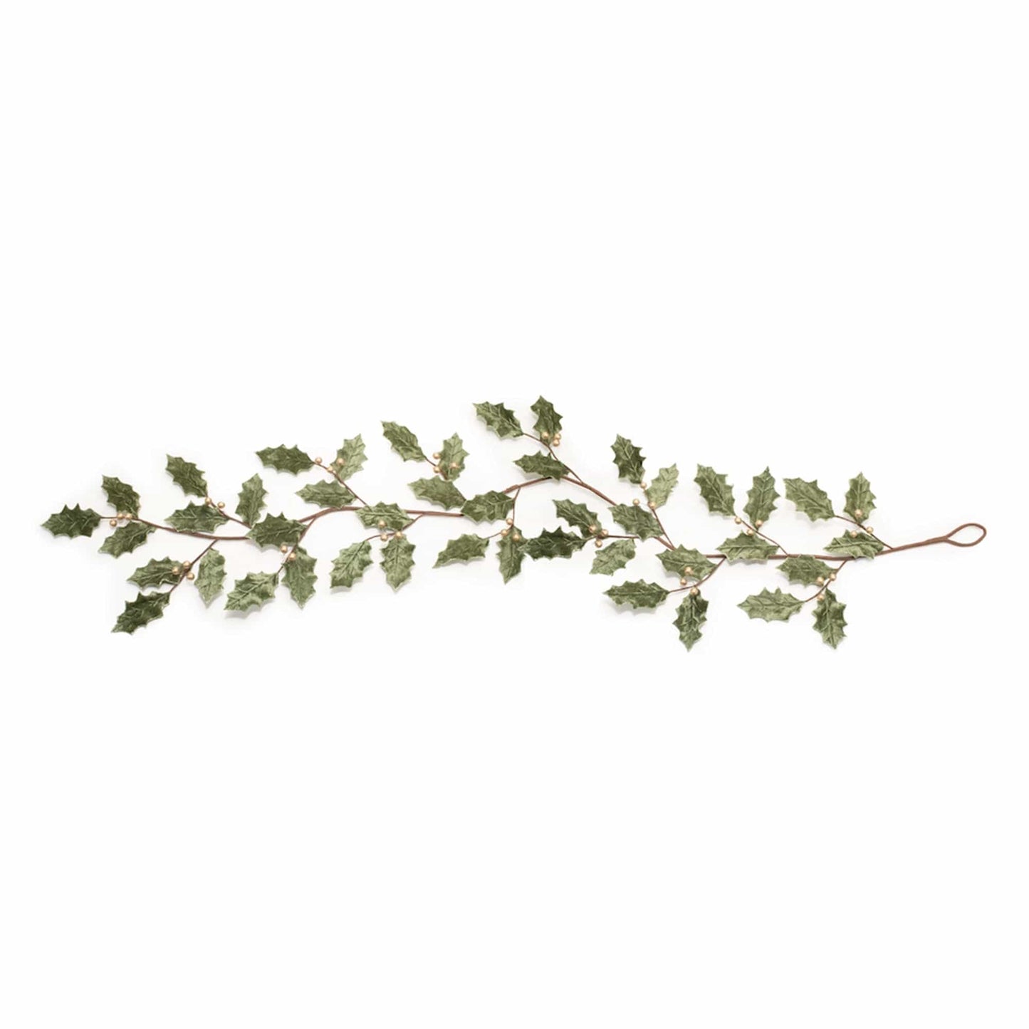 Holly Leaf Garland 5.5'L Polyester