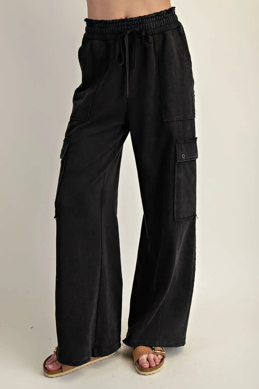 Snow Washed Cargo Sweatpants