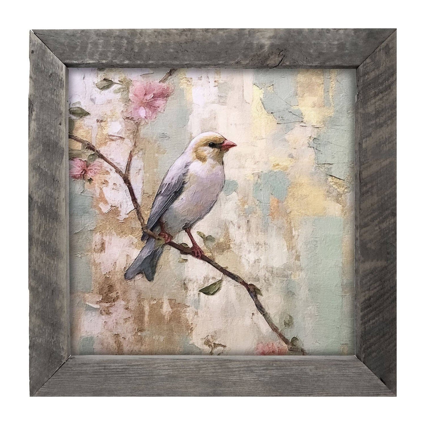 White bird with blue wings