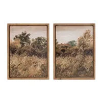 Landscape Print Wood and Canvas - 2 styles