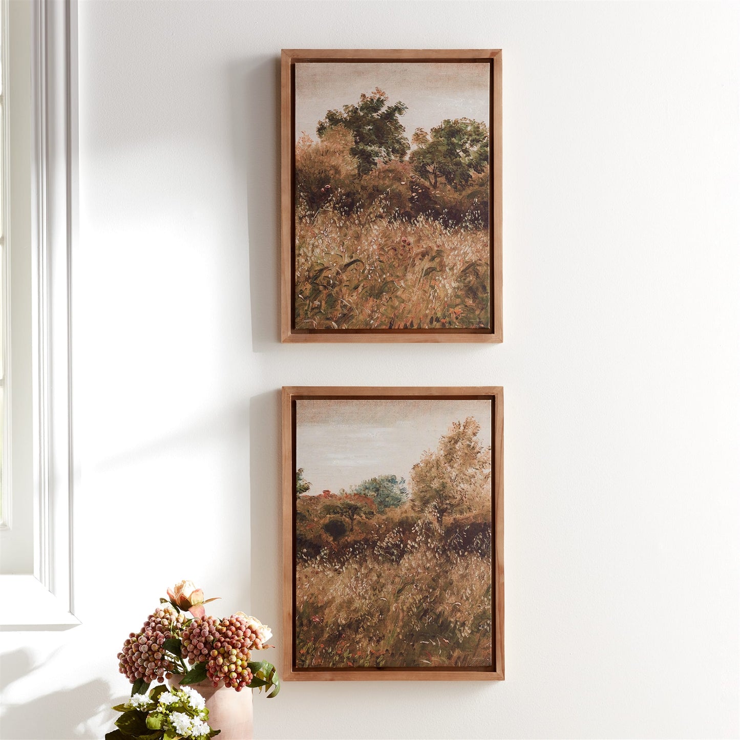 Landscape Print Wood and Canvas - 2 styles