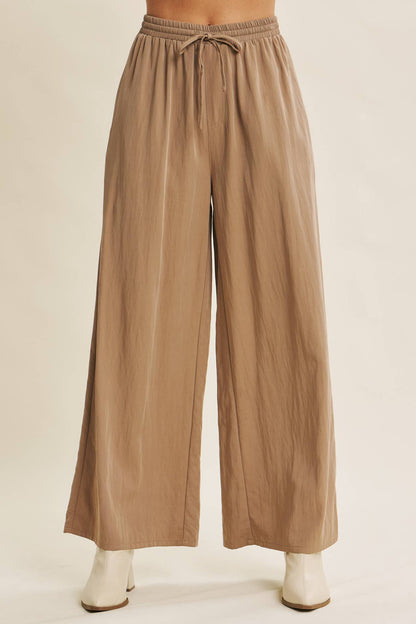 Washed Wide Leg Pants