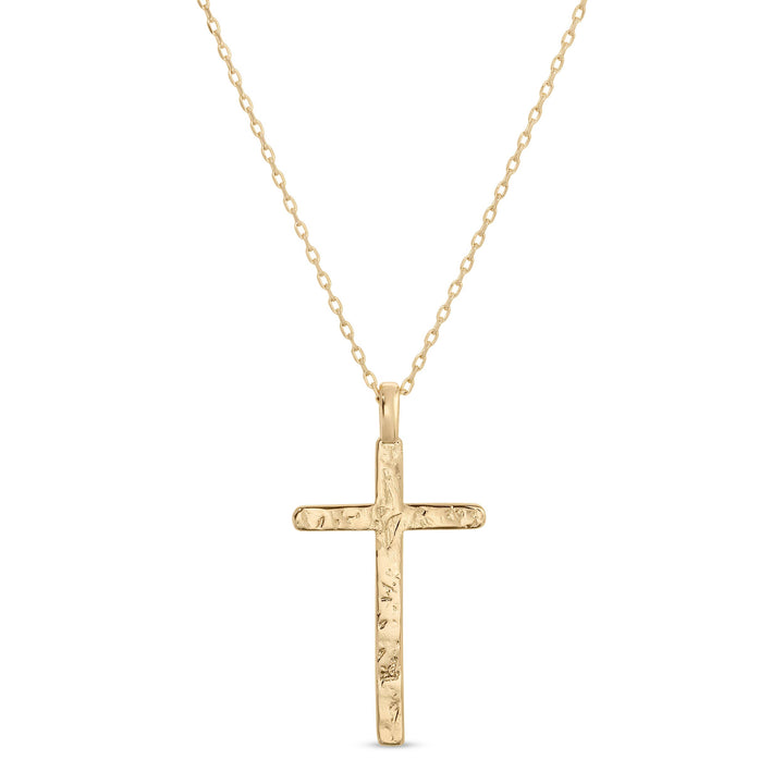 Gilded Cross Pendant Necklace