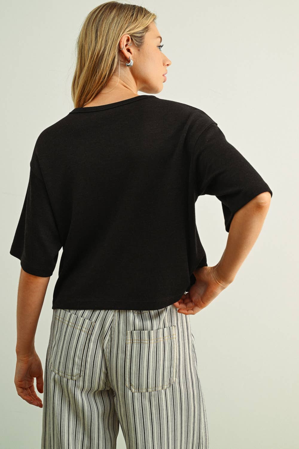 Short Sleeve Knitted Top