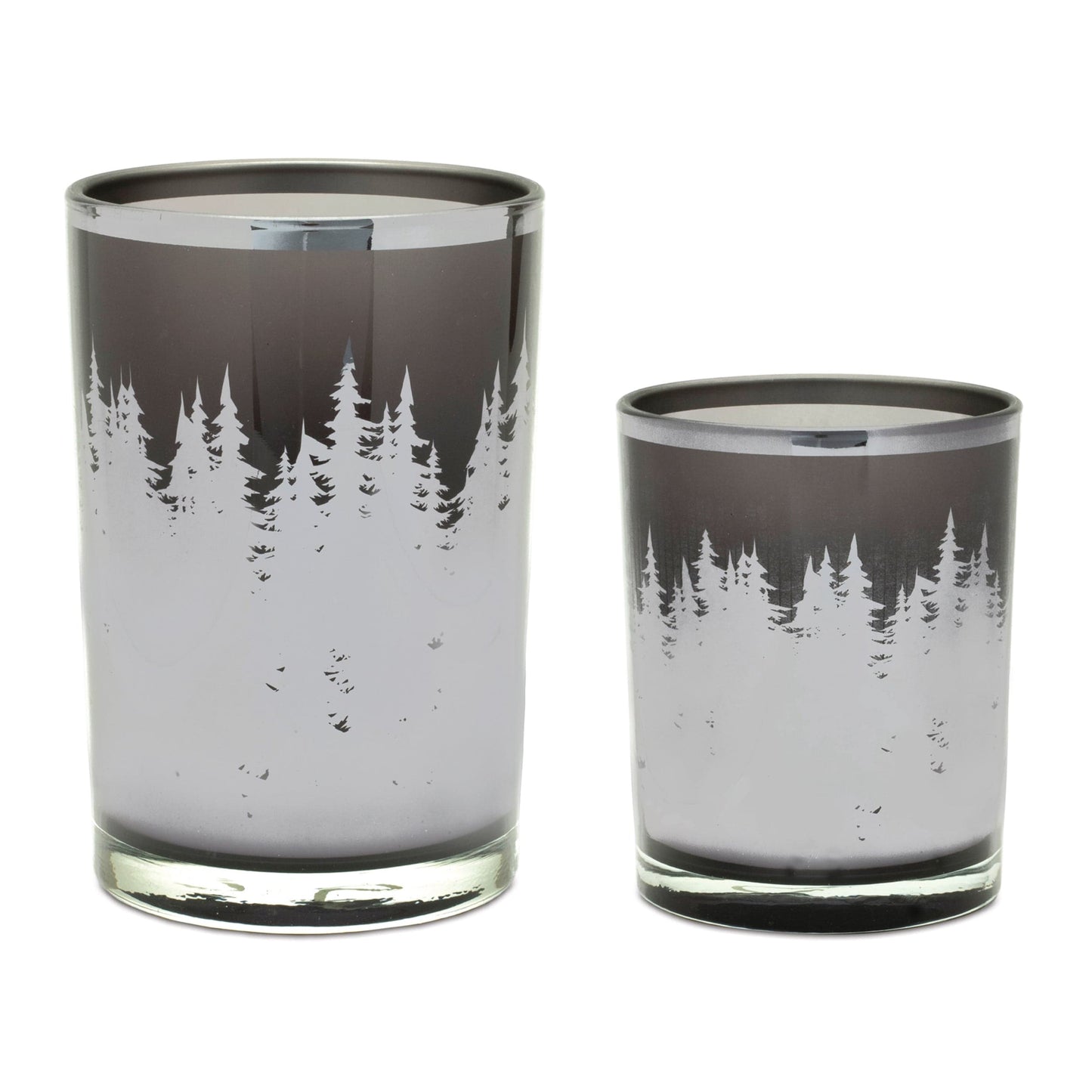 Smokey Tree Silhouette Candle Holder