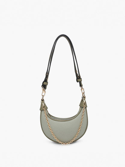 Zora Moon Shoulder Bag w/ Chain Purse