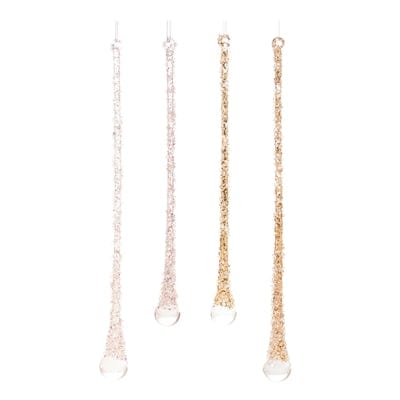 Drop Ornament 9.5"H, 11"H Glass