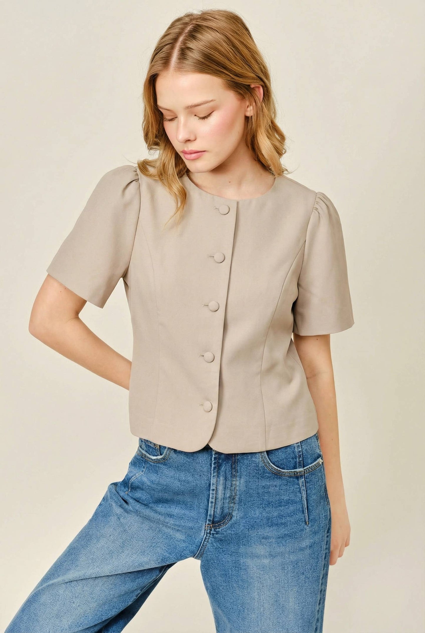 Femme Classic Button Down Blouse