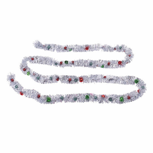 Tinsel and Bell Garland 6'L Plastic