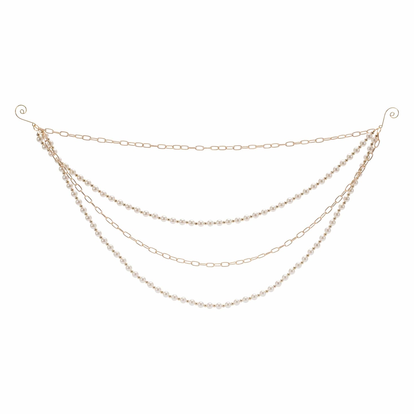 Chain and Bead Garland 27"L x 12"H Plastic