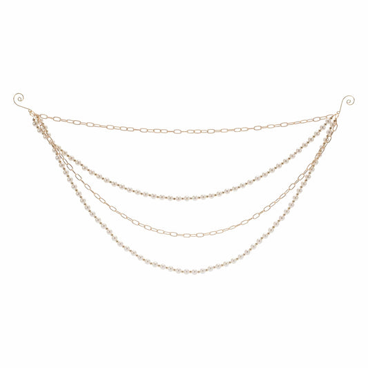 Chain and Bead Garland 27"L x 12"H Plastic