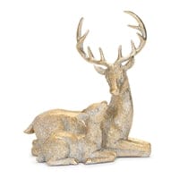Deer and Fawn 9"L x 10"H Resin