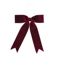 Burgundy Clip on Bow Ornament 13"W x 13"H