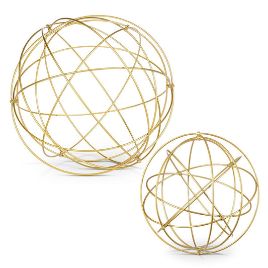Gold Metal Foldable Spheres