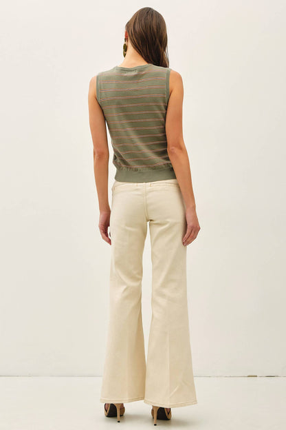 Scottie Striped Sweater Tank