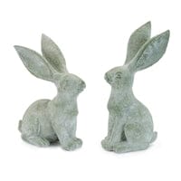 Resin Rabbit with Grey Concrete Finish (2 Styles)