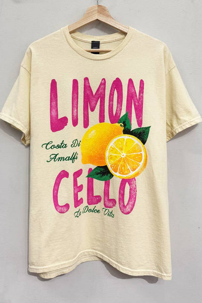 Limoncello Amalfi Yellow and Pink T-Shirt