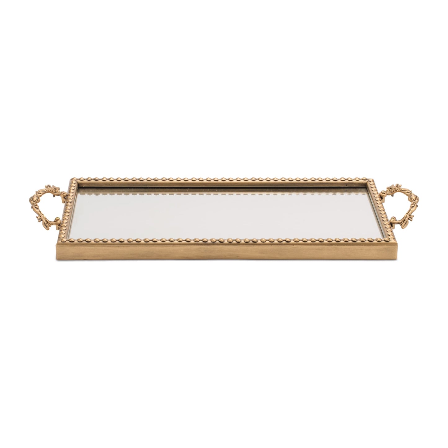 Antique Gold Vintage Inspired Mirror Tray