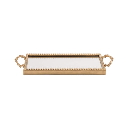 Antique Gold Vintage Inspired Mirror Tray