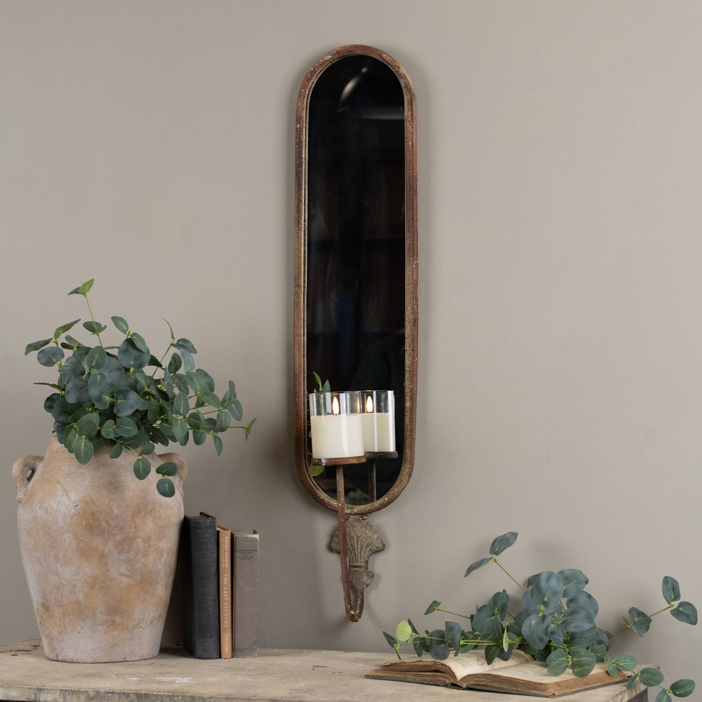Mirror Pillar Candle Wall