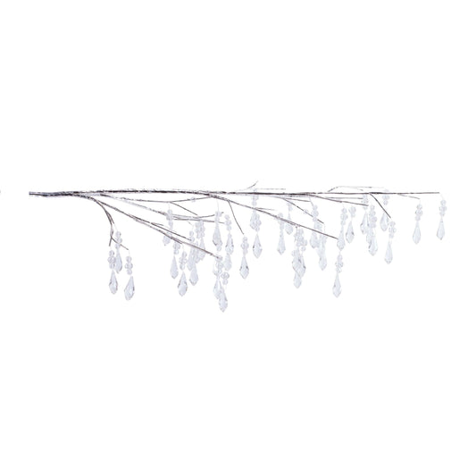 Icicle Crystal Drop Branch 28”H