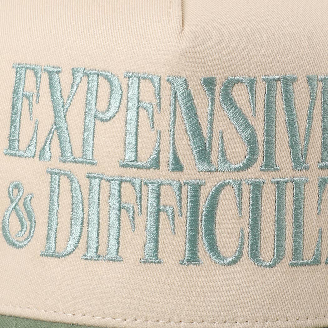 EXPENSIVE and DIFFICULT Embroidered Trucker Hat