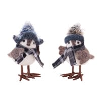Winter Bird (2 Assorted) 6”H Foam/Polyester