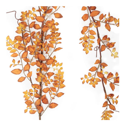 Fall Leaf Garland 5'L
