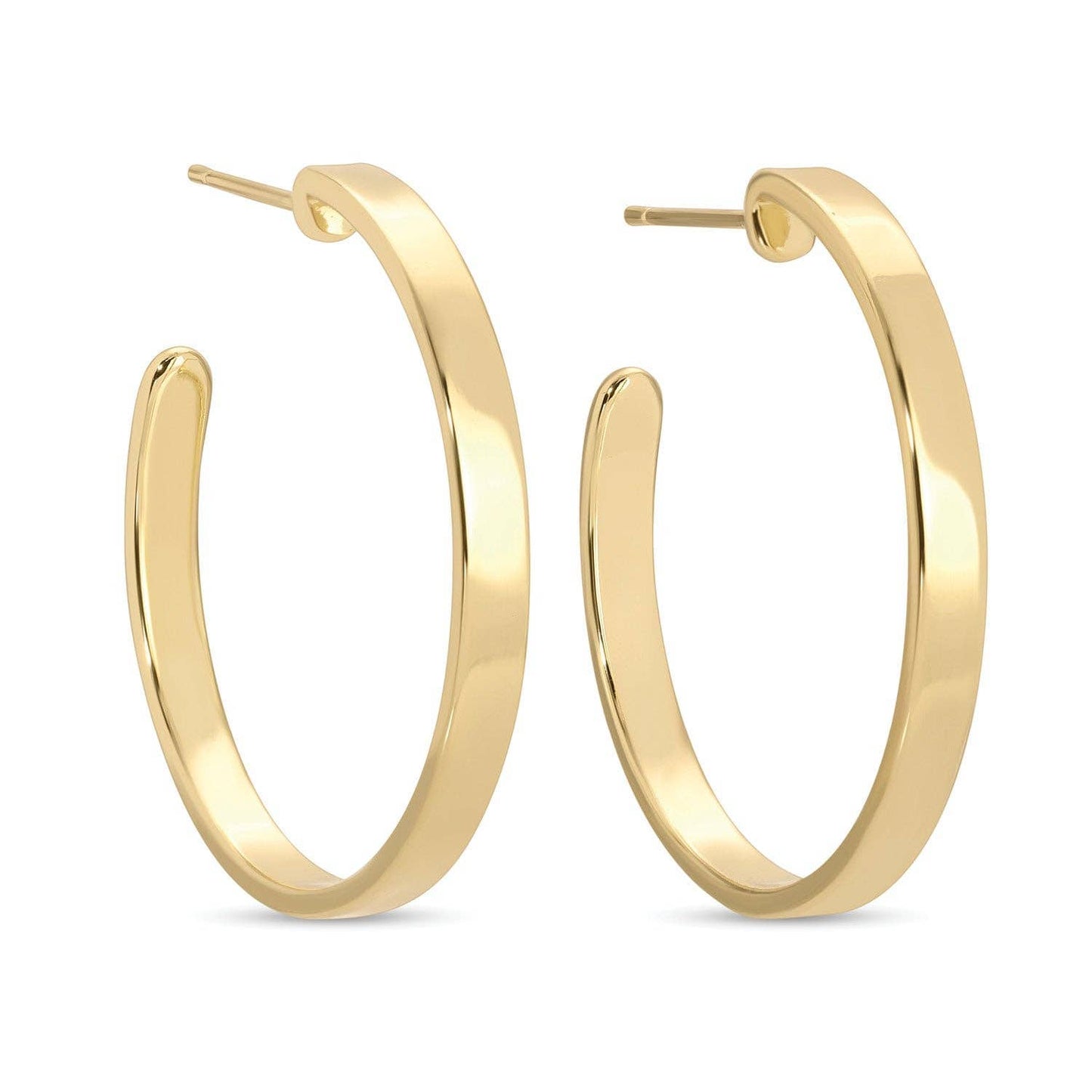 Flat Hoop Earrings