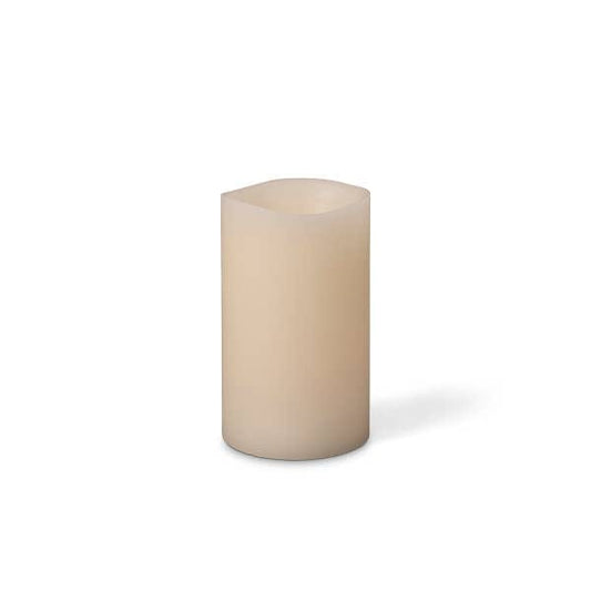 3x5 inch Gerson Bisque Wax Glow Wick(R) LED Candle - Bisque Color