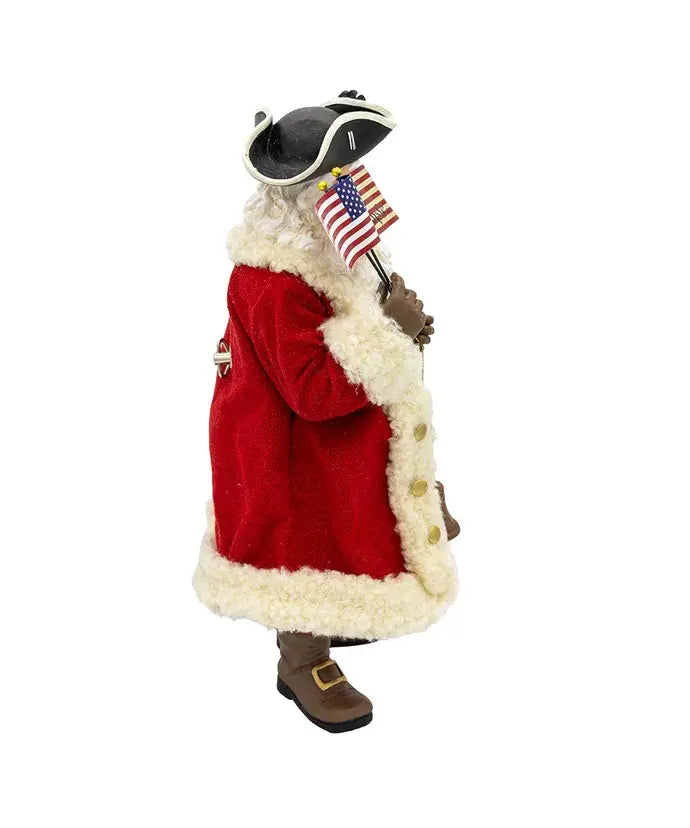 ** Pre- order** 11" 250th Anniversary America Musical Santa Tablepiece