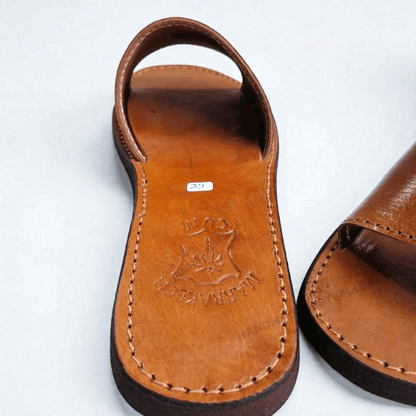 Handmade Moroccan Leather Slide Sandals