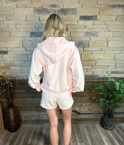 Heavyweight Zip Up with Stitching