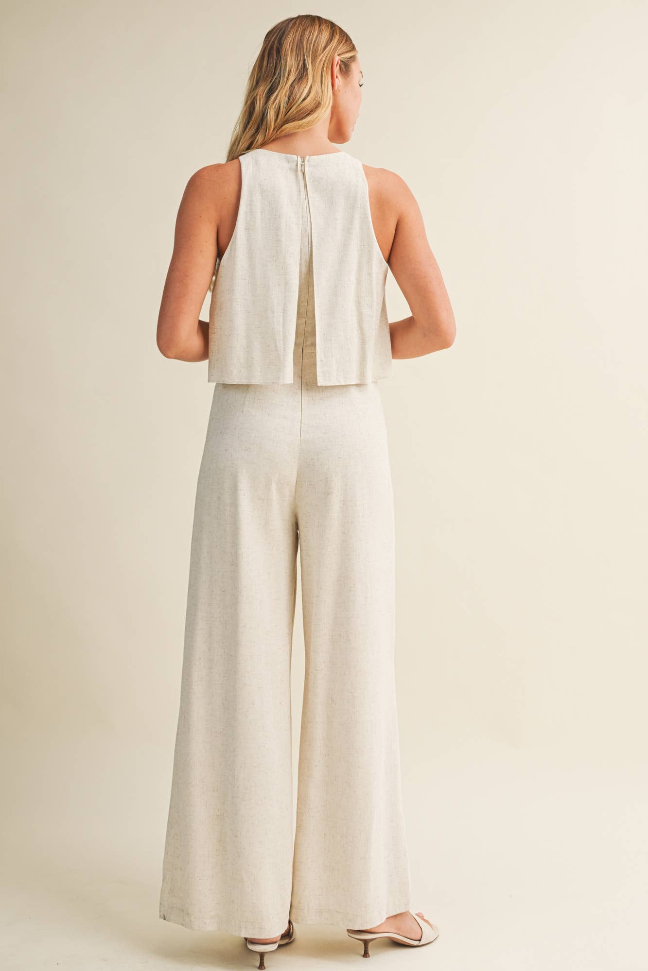 Sleeveless Linen Jumpsuit