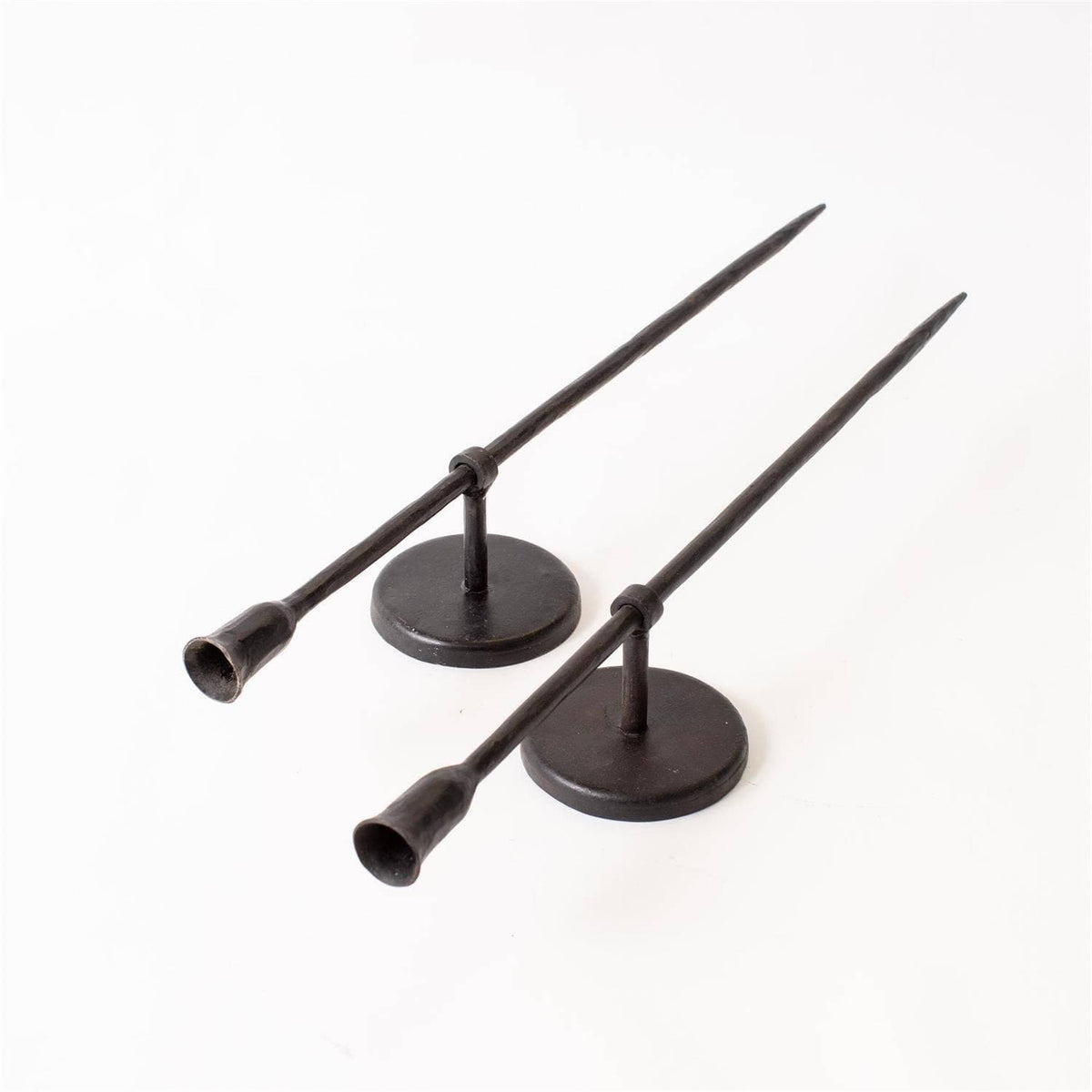 Black Iron Taper Candle Wall Sconce (Pk/04)