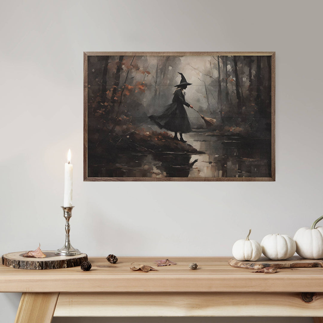 Witch Hunt In Forest Wall Art