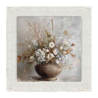Copper Vase with Floral Bouquet