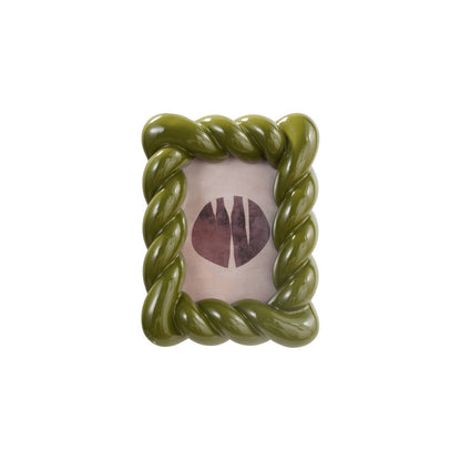 Green Resin Twisted Photo Frame