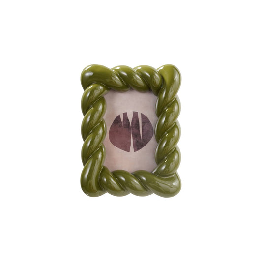 Green Resin Twisted Photo Frame