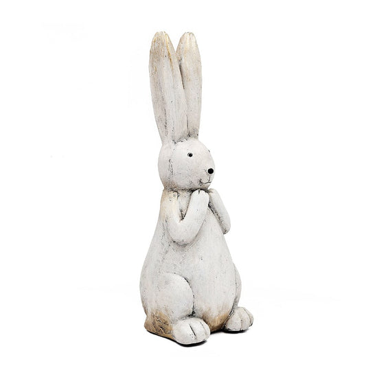 Textured White Magnesium Bunny Rabbit