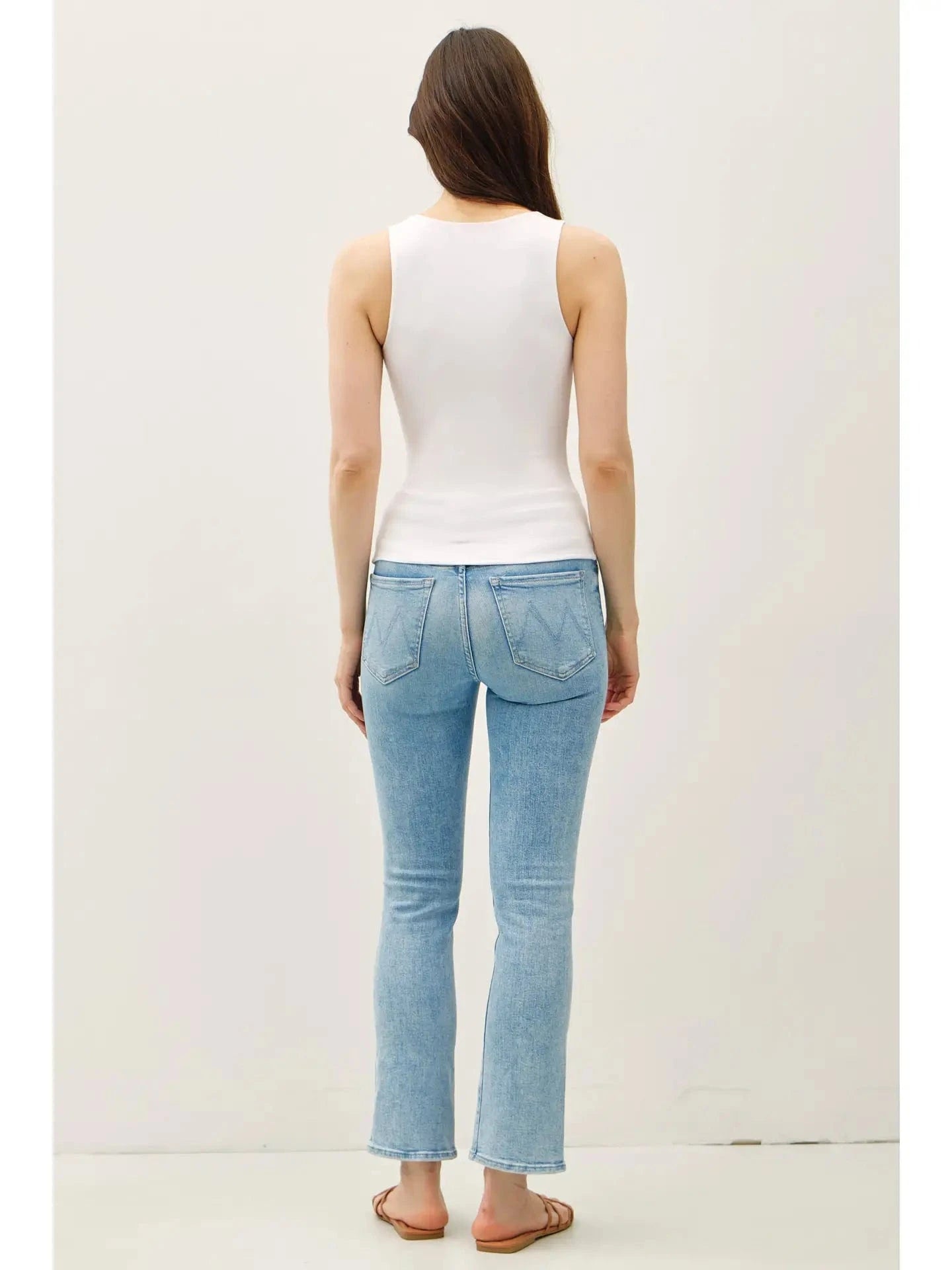 Ultra Soft Basic Square Neck Racerback Tank