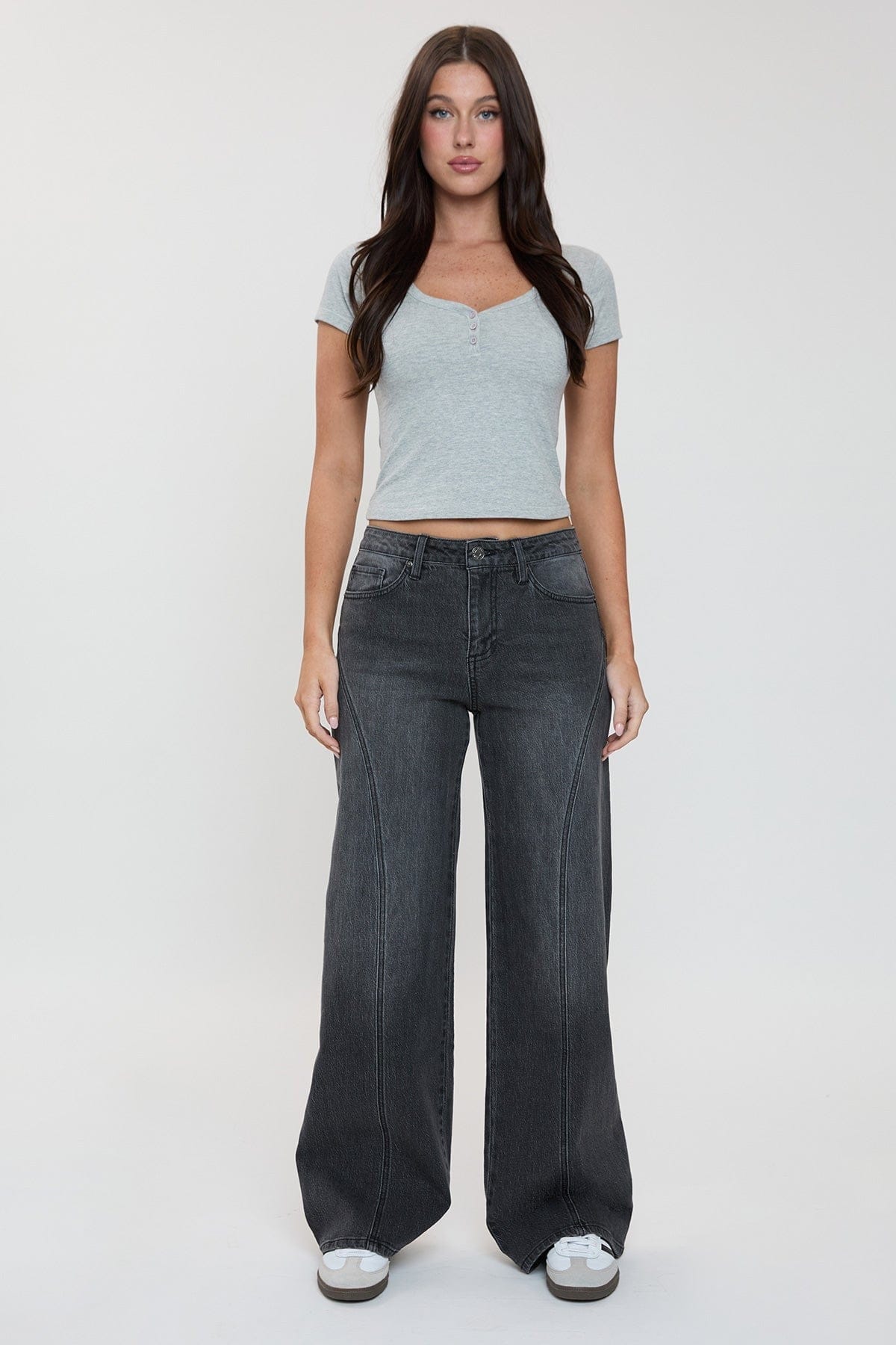 Bella Relaxed Rise Wide Leg Jeans