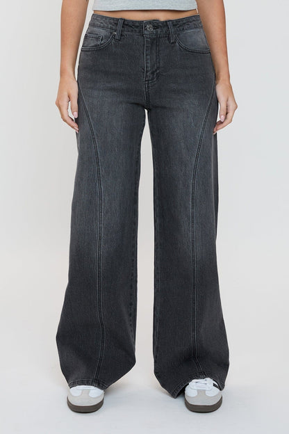 Bella Relaxed Rise Wide Leg Jeans