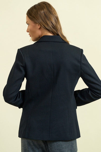 Notched Collar Blazer