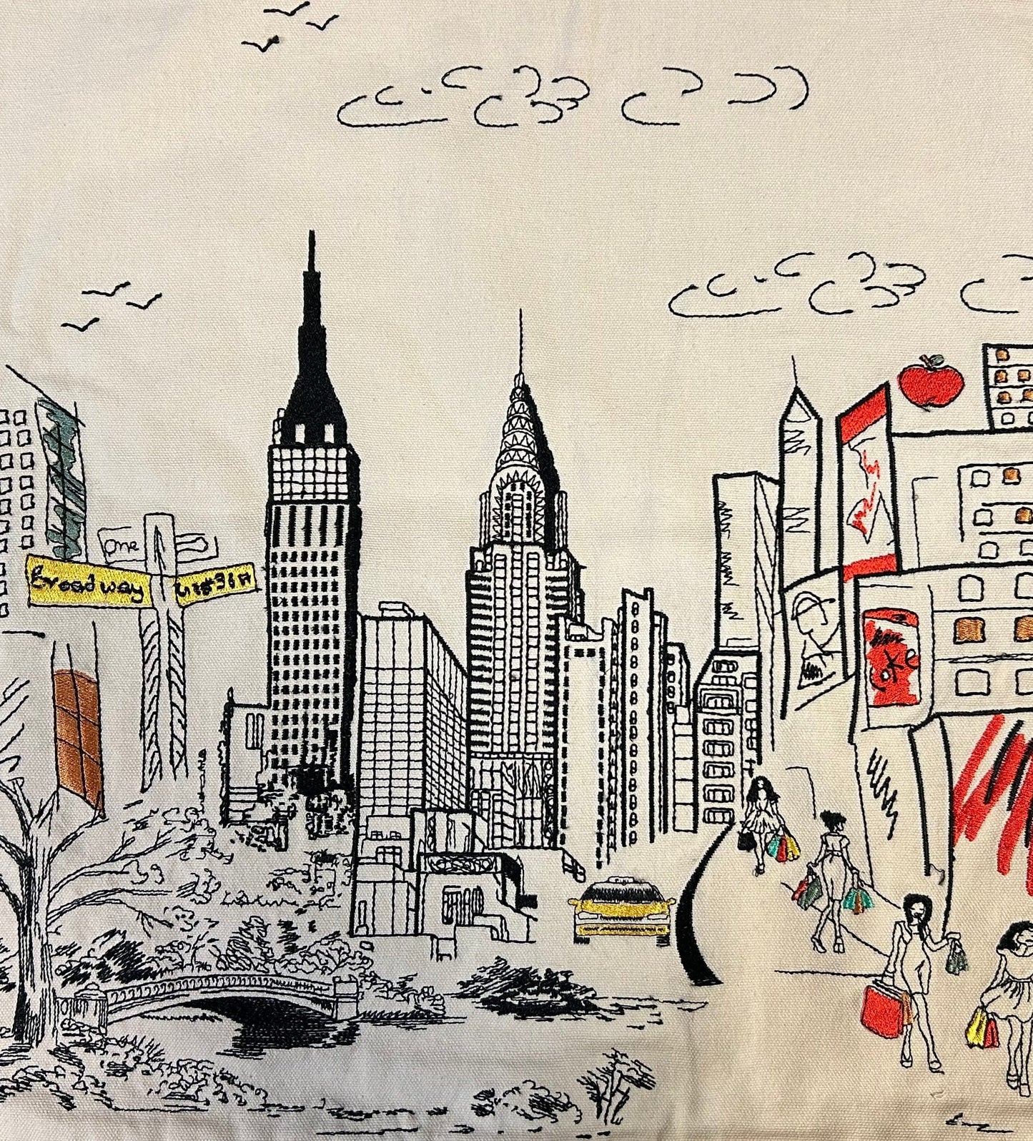 New York Skyline Flour Sack Tea Towel - 2 Designs