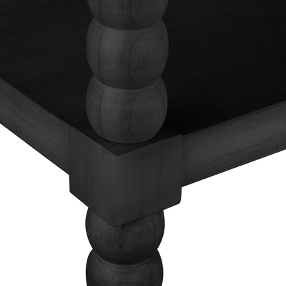 Meridian 4 Shelf Black Etagere